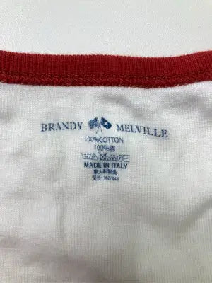 BRANDY MELVILLE/ブランディーメルビル/Tシャツ/カットソー/トップス/ホワイト/160/84A