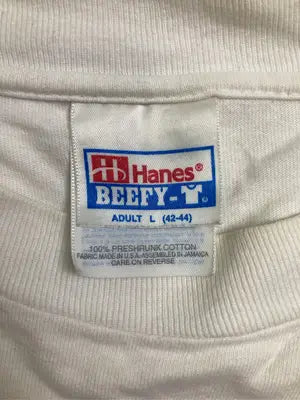 Hanes/ヘインズ/Tシャツ/カットソー/トップス/ホワイト/L