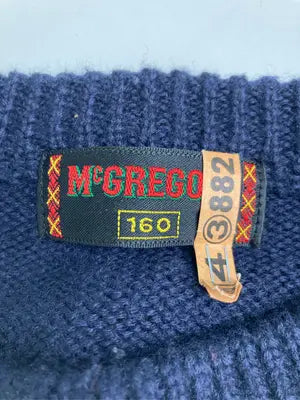 McGREGOR/マックレガー/ニット/セーター/トップス/ネイビー/160