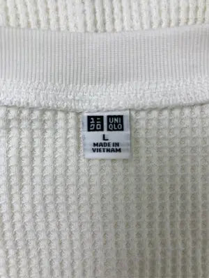 UNIQLO/ユニクロ/Tシャツ/カットソー/トップス/ホワイト/L