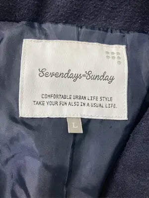 SEVENDAYS=SUNDAY/セブンデイズサンデイ/チェスターコート/ジャケット/アウター/ネイビー/L