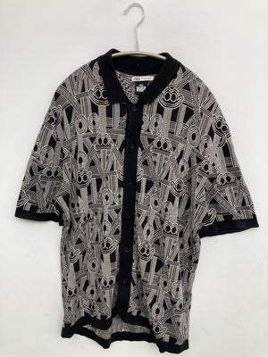 ZARA/ザラ/ポロシャツ/トップス/ブラック/S/38