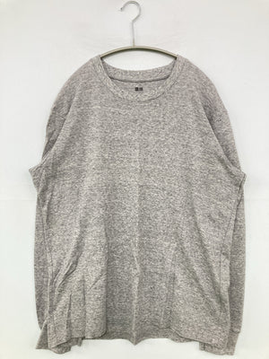 UNIQLO/ユニクロ/Tシャツ/カットソー/トップス/グレー/L