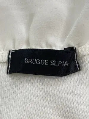 BRUGGE SEPIA/Tシャツ/カットソー/トップス/ホワイト/M
