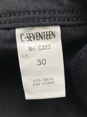 C-SEVENTEEN/シーセブンティーン/デニムパンツ/パンツ/ブラック/30