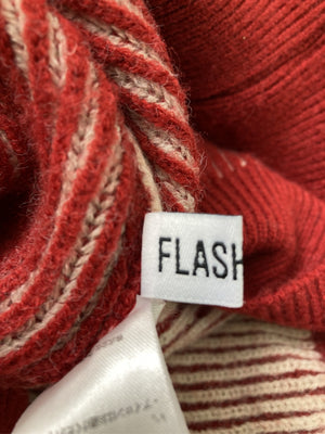 FLASH BLUE/フラッシュブルー/ニット/セーター/トップス/レッド/M