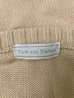 Flow and fixture/ニット/セーター/トップス/ベージュ/L