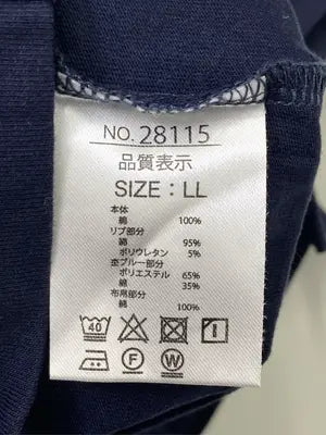 MACBETH/マクベス/Tシャツ/カットソー/トップス/ネイビー/LL