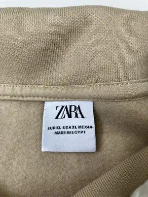 ZARA/ザラ/スウェット/トップス/ベージュ/XL
