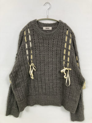 PUBLUX/パブリュクス/ニット/セーター/トップス/グレー/F