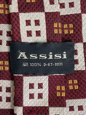 Assisi/ネクタイ/ファッション雑貨/レッド