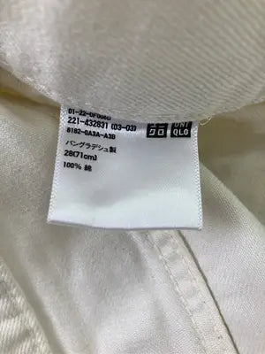 UNIQLO JEANS/ユニクロジーンズ/チノパンツ/パンツ/ホワイト/28(71cm)