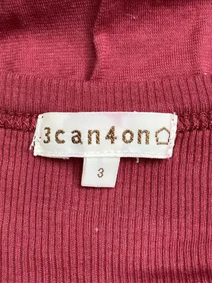 3can4on/サンカンシオン/Tシャツ/カットソー/トップス/レッド/3