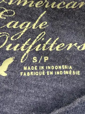 American Eagle Outfitters/アメリカンイーグルアウトフィッターズ/Tシャツ/カットソー/トップス/ネイビー/S