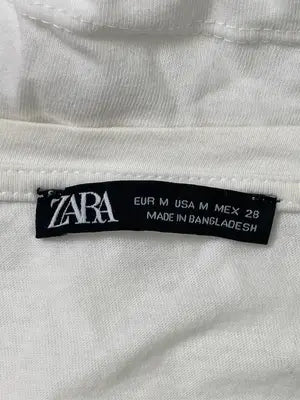 ZARA/ザラ/Tシャツ/カットソー/トップス/ホワイト/USA M