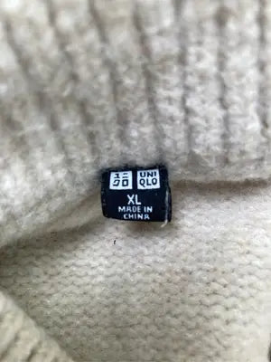 UNIQLO/ユニクロ/ニット/セーター/トップス/ベージュ/XL