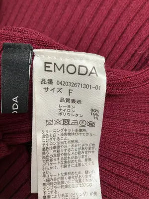 EMODA/エモダ/タンクトップ/トップス/レッド/F