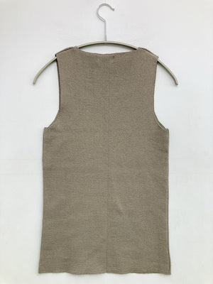 INDILUXE/ノースリーブ/トップス/ベージュ