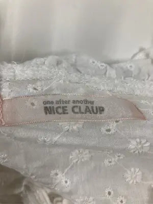 NICE CLAUP/ナイスクラップ/Tシャツ/カットソー/トップス/ホワイト/F