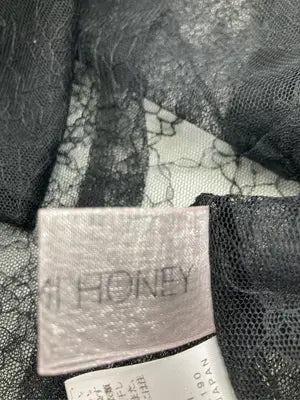 HONEY MI HONEY/ハニーミーハニー/シャツ/ブラウス/トップス/ブラック/F