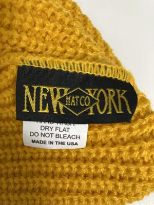NEW YORK HAT CO./ニットキャップ/ビーニー/帽子/イエロー