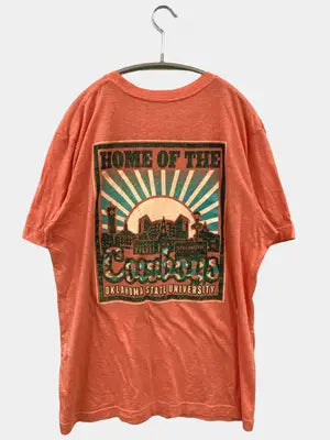 Tシャツ/カットソー/トップス/オレンジ