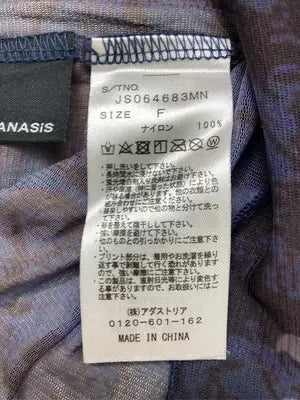 JEANASIS/ジーナシス/Tシャツ/カットソー/トップス/ネイビー/F