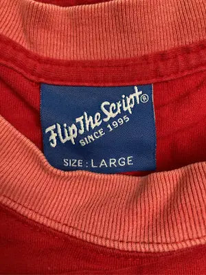 FLIP THE SCRIPT/フリップザスクリプト/Tシャツ/カットソー/トップス/レッド/LARGE