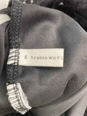 E hyphen world gallery peace/イーハイフンワールドギャラリーピース/ミモレ/半端丈スカート/スカート/ブラック