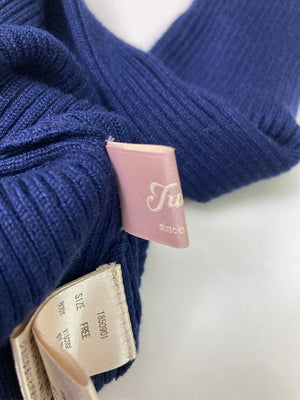 ニット/セーター/トップス/ネイビー/FREE