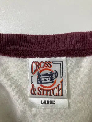 cross&stttch/Tシャツ/カットソー/トップス/ホワイト/LARGE