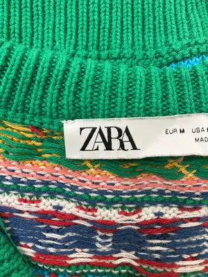 ZARA/ザラ/ベスト/トップス/グリーン/EUR M