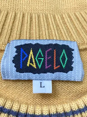 PAGELO/パジェロ/ニット/セーター/トップス/イエロー/L