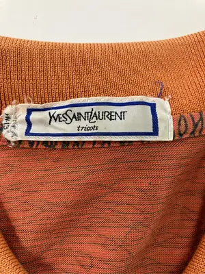 YVESSAINTLAURENT/イヴサンローラン/ポロシャツ/トップス/オレンジ