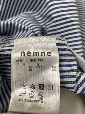 nemne/ネンネ/ビジネスシャツ/トップス/ブルー/S