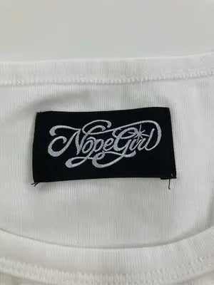 Nope girl/ノープガール/Tシャツ/カットソー/トップス/ホワイト/F