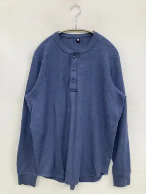 UNIQLO/ユニクロ/Tシャツ/カットソー/トップス/ブルー/L