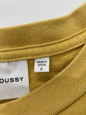 MOUSSY/マウジー/Tシャツ/カットソー/トップス/イエロー/F