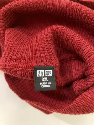 UNIQLO/ユニクロ/ニット/セーター/トップス/レッド/3XL