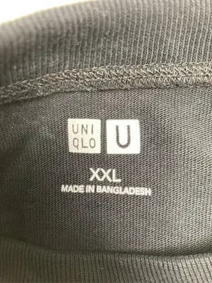 UNIQLO/ユニクロ/Tシャツ/カットソー/トップス/ブラック/XXL