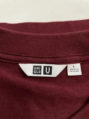 UNIQLO U/ユニクロユー/Tシャツ/カットソー/トップス/レッド/L