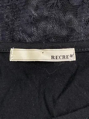 RECRE/Tシャツ/カットソー/トップス/ブラック/L