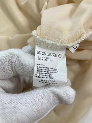 LAUIR/ラウアー/Tシャツ/カットソー/トップス/アイボリー/L