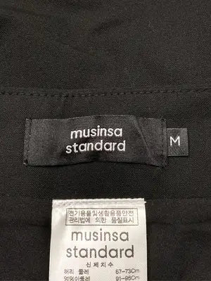 MUSINSA STANDARD/ロングスカート/スカート/ブラック/M