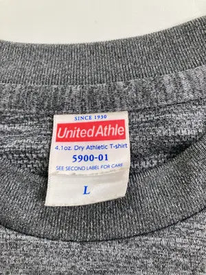 UNITED ATHLE/ユナイテッドアスレ/Tシャツ/カットソー/トップス/グレー/L