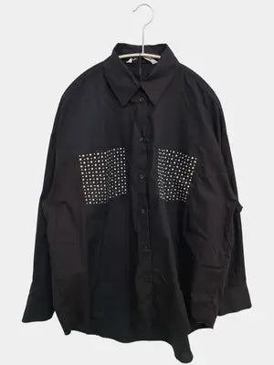 ZARA/ザラ/シャツ/ブラウス/トップス/ブラック/USA M