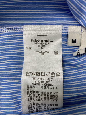 niko and .../ニコアンド/シャツ/ブラウス/トップス/ブルー/M