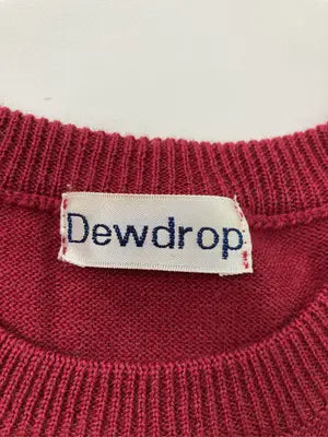 Dewdrop/ニット/セーター/トップス/レッド/M