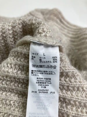 無印良品/ムジルシリョウヒン/ニット/セーター/トップス/ベージュ/L