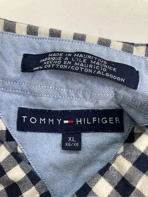 TOMMY HILFIGER/トミーヒルフィガー/シャツ/ブラウス/トップス/ブラック/XL
